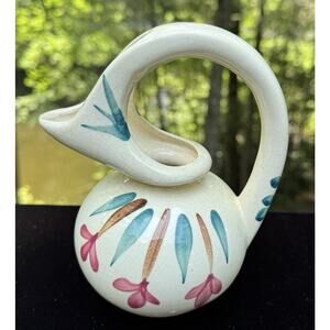 Vintage Purinton Slip Ware Shooting Star Pattern Syrup/Honey Jug 7” Tall